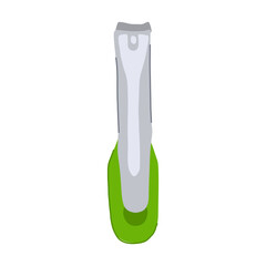 finger nail clippers cartoon vector illustration
