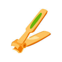 portable nail clippers cartoon vector illustration
