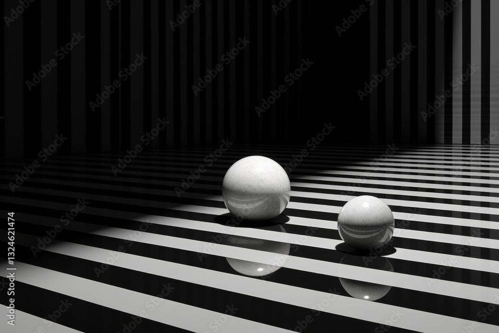 Poster light flashback dynamic play of light and shadow with moving objects and gradients creating motion