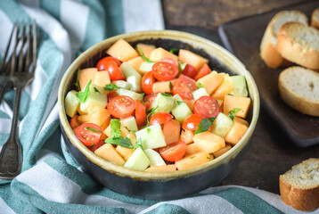 Homemade prepared healthy and keto diet dish