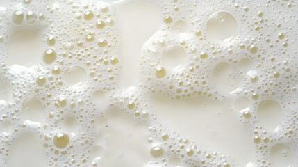 Fototapeta premium Creamy Milk Foam Texture Background