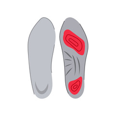 shock insoles cartoon vector illustration