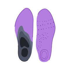 comfort insoles cartoon vector illustration