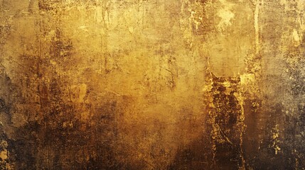 Fototapeta premium High-Quality Grunge Golden Wall Texture Background for Artistic Designs