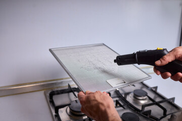 Utilizing Steam Cleaning Techniques on Kitchen Hood Filters for Effective Deep Cleaning Tasks