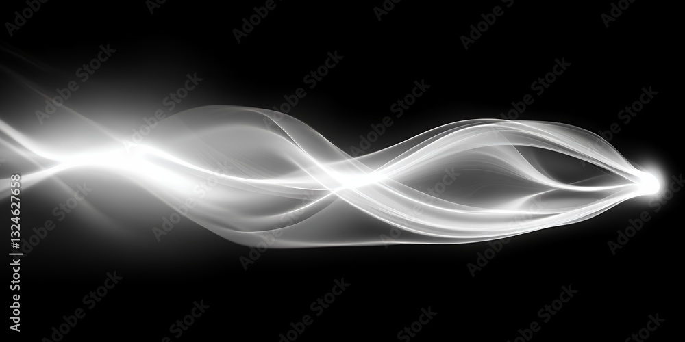 Poster abstract grayscale wave design elegant flowing lines background image for website header