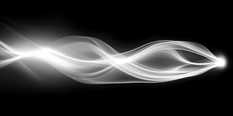 Abstract grayscale wave design elegant flowing lines background image for website header
