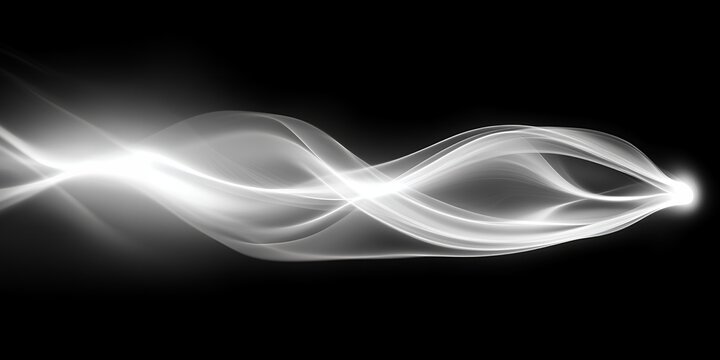 Abstract grayscale wave design elegant flowing lines background image for website header