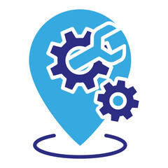 Placeholder icon in Glyph Dual Color Style. Simple Vector Design. Simple Vector Glyph Icon