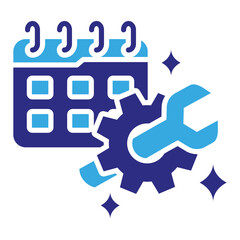 Maintenance icon in Glyph Dual Color Style. Simple Vector Design. Simple Vector Glyph Icon