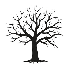 Black trees without leaves.