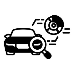 Inspection icon in Mix Filled Style. Simple Vector Design. Simple Vector Outline Filled Icon