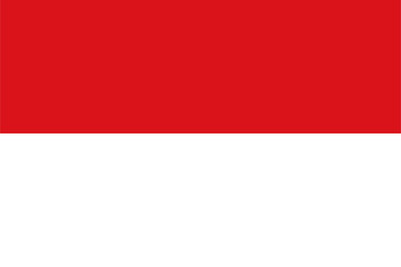 Vector image of the flag of the city of Vienna, Austria, featuring accurate proportions and colors.