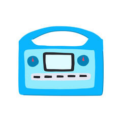 nuclear electricity generator cartoon vector illustration