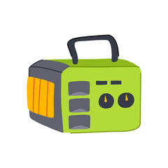 solar electricity generator cartoon vector illustration