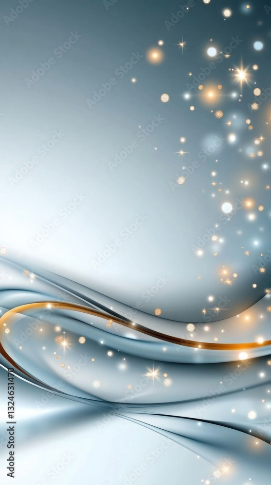 Aufkleber elegant abstract background with flowing lines and sparkling lights