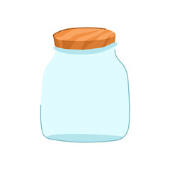 recyclable eco friendly jar cartoon vector illustration