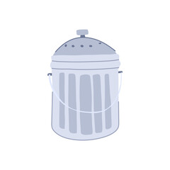nutrients compost bin cartoon vector illustration
