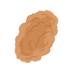 friendly biodegradable kitchen sponge cartoon vector illustration