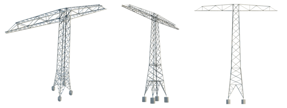 Transmission Tower 24 Meter 4k cutout isolate transparent background