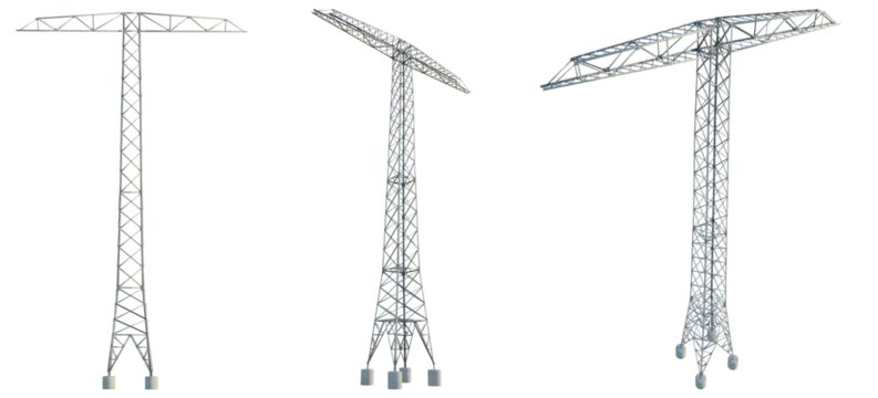 Transmission Tower 33 Meter 4k cutout isolate transparent background
