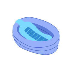 infant bathtub baby cartoon vector illustration