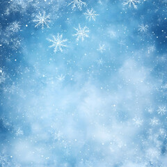 Naklejka premium A soft icy background with delicate snowflakes