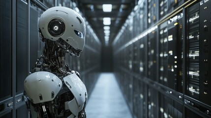 Fototapeta premium The ethical implications of ai exploring the concept of artificial slavery and its consequences