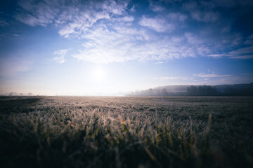 Sonnenaufgang an einem frischen Morgen