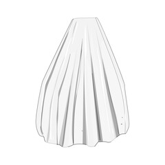 bride veil bridal cartoon vector illustration