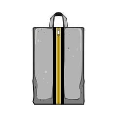 organizer shoe bag cartoon vector illustration