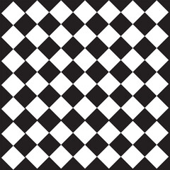 Seamless harlequin pattern-black and white