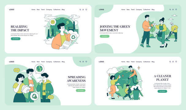 Earth Day. Flat Vector Illustration