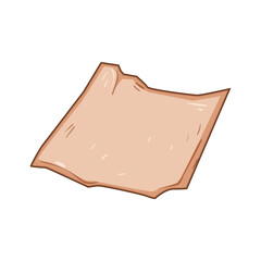 nonstick parchment paper cartoon vector illustration