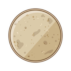 elegant marble coaster cartoon vector illustration