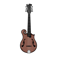 Fototapeta premium tuning mandolin cartoon vector illustration