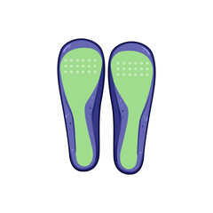 support insoles cartoon vector illustration