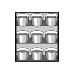 technology indoor vertical garden cartoon vector illustration