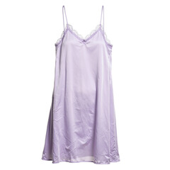Elegant lilac silk slip dress with intricate lace accents exuding grace and romance Perfect for feminine and sophisticated designs