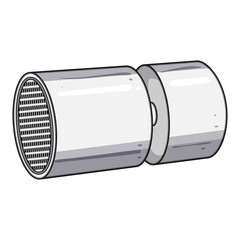 installation faucet aerator cartoon vector illustration