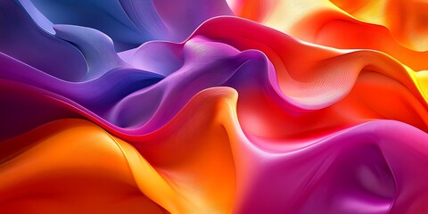 Obraz premium Abstract colorful fluid wave pattern