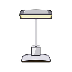 led charging lamp wireless cartoon vector illustration