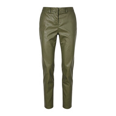Fashion forward olive green cropped trousers with a tailored cut perfect for a chic and modern wardrobe