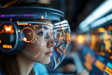 Experience the future of education with this captivating image showcasing a virtual class, where students manifest as vibrant holograms within a sleek, futuristic study pod Witness immersive learning