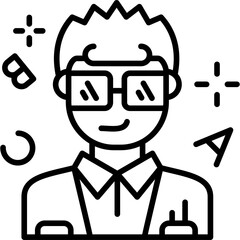 Teacher Icon Vector Element