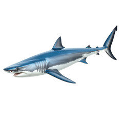 Naklejka premium A Mako Shark isolated on transparent background