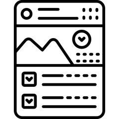 Post Icon Vector Element