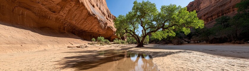 Explore the beauty of the American Southwest with this stunning photograph showcasing the dynamic sandstone curves, their textured surfaces highlighted by golden desert light, painting an ethereal