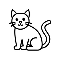 Obraz premium black and white cat