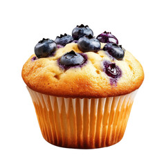 Delicious Blueberry Muffin Bakery Dessert Food Photography, Closeup Studio Shot